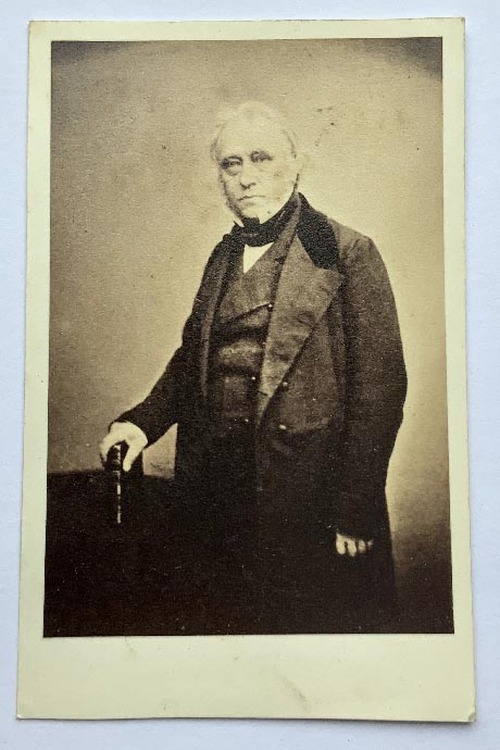 Thomas Babington Macaulay carte de visite photograph circa 1860